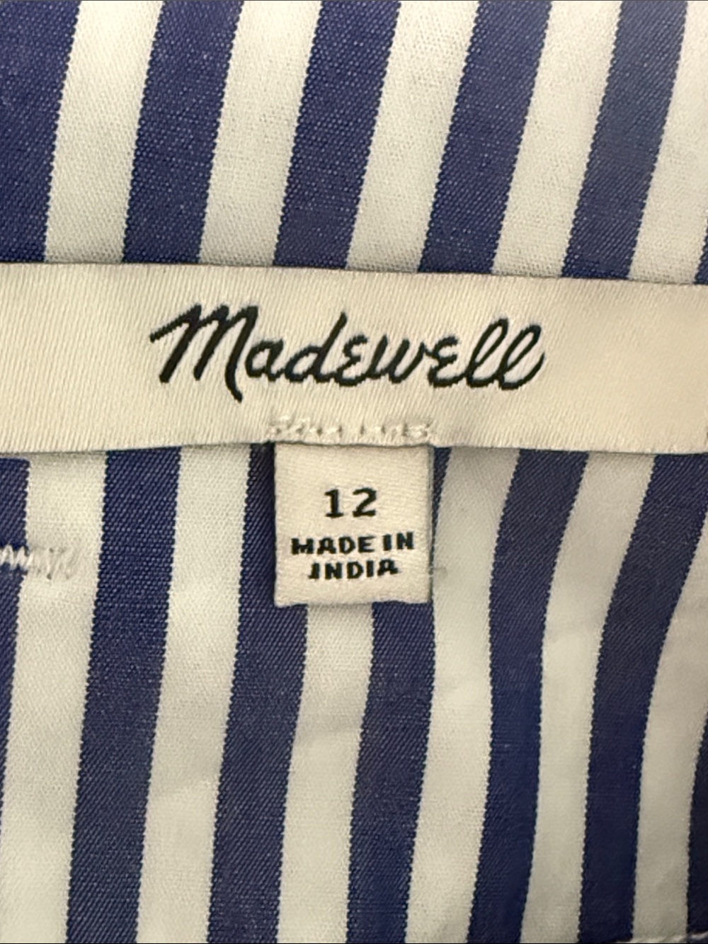 Madewell Blue & White Striped Skirt - Picture 5 of 5
